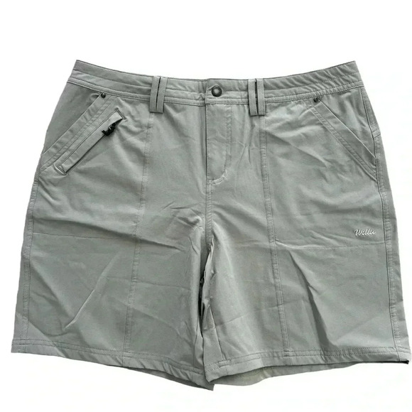 Willit Women’s Khaki Cargo Shorts Casual Outdoor Hiking - Picture 1 of 6